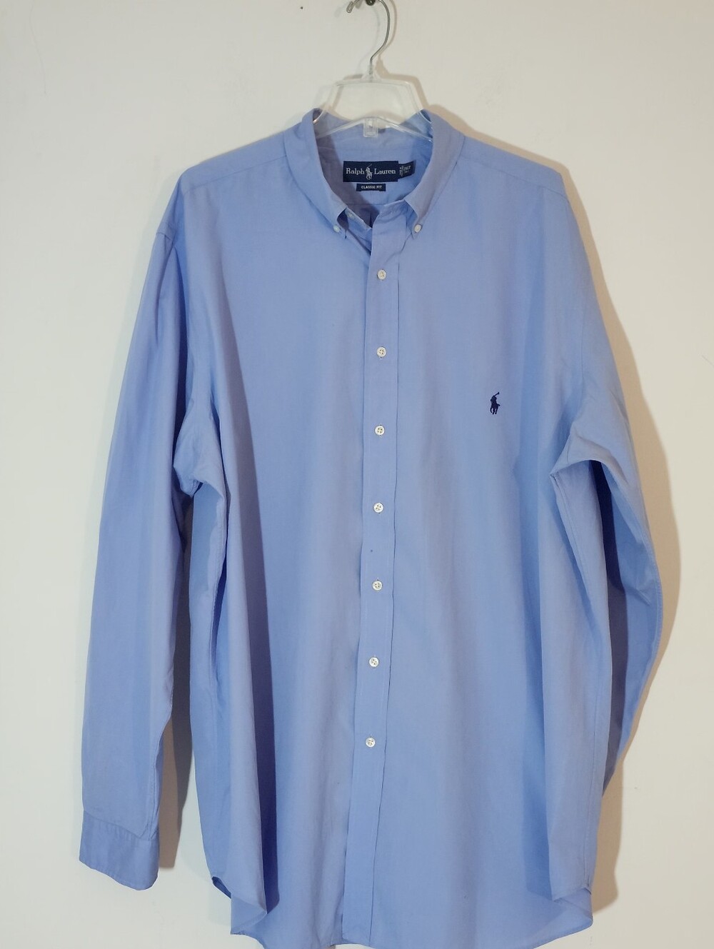 Polo Ralph Lauren Classic Fit Long-Sleeve Button-Down 100% Cotton Shirt